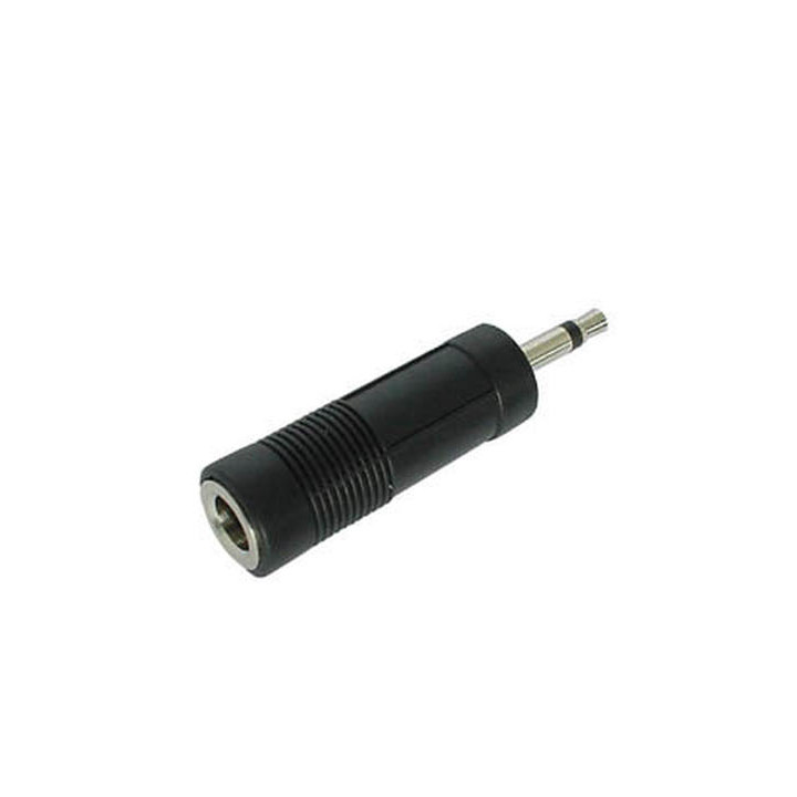 Adapter sound system 6.35mm mono socket jack to 3.5mm mono plug jack adapter sound system velleman - 1