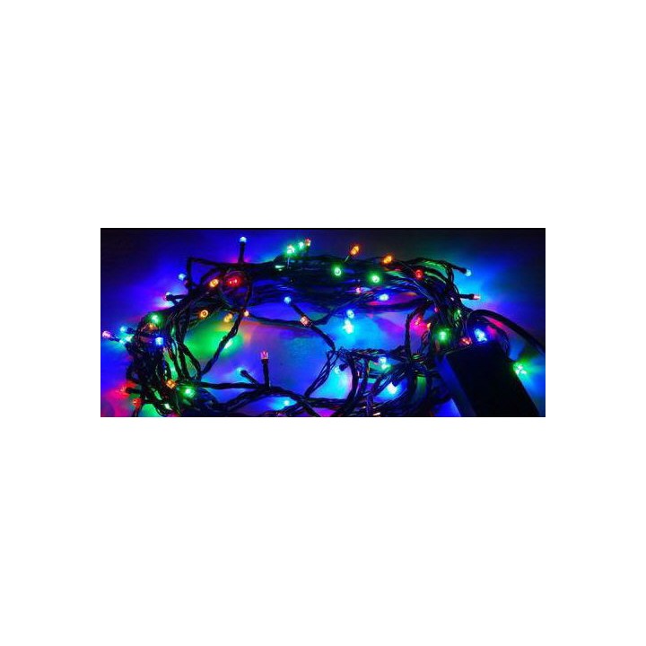 Lichterkette 10m 100 led-lampe multicolor rot grün blau gelb weiß jr international - 4