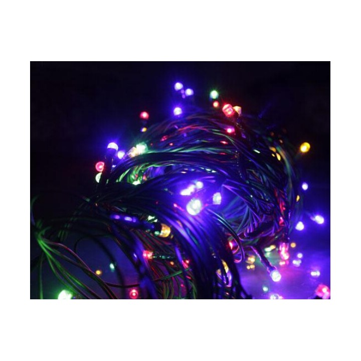 Luces de hadas 10m 100 bombilla led multicolor rojo, verde, azul, amarillo, blanco jr international - 2