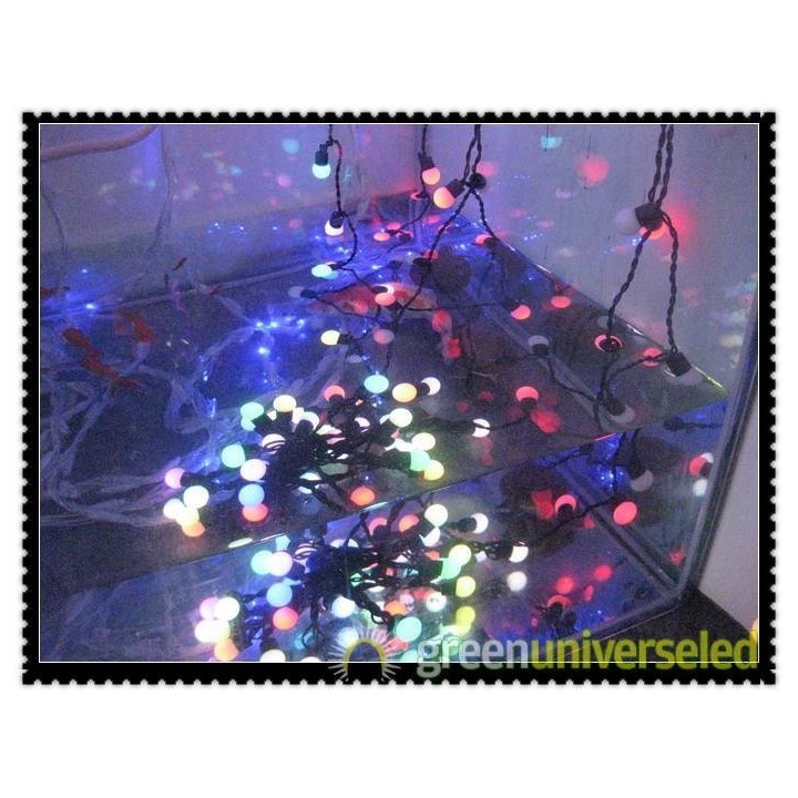50 led 5m multi-color led shiny ball decoration light with 100-240v input jr international - 1