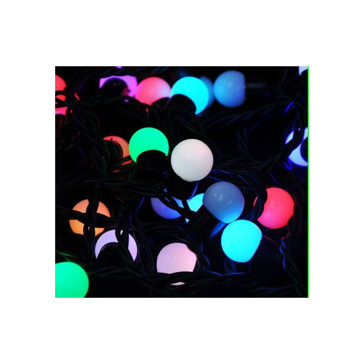 Rgbchristmas light chain,50led 5meter, waterproof ip68 rgb flashing light chain with power supply jr international - 4
