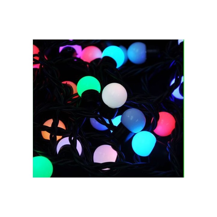 Impermeabile ip68 corda lampadina 5m luce led 50 tondo variopinto rosso verde blu, giallo, bianco jr international - 4