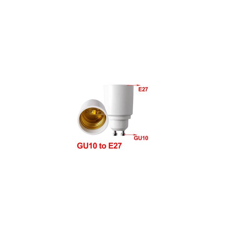 Gu10 adaptador convertidor de enchufe de la lámpara de la lámpara e27 ha llevado adaptación 220v 12v 24v 48v jr international - 