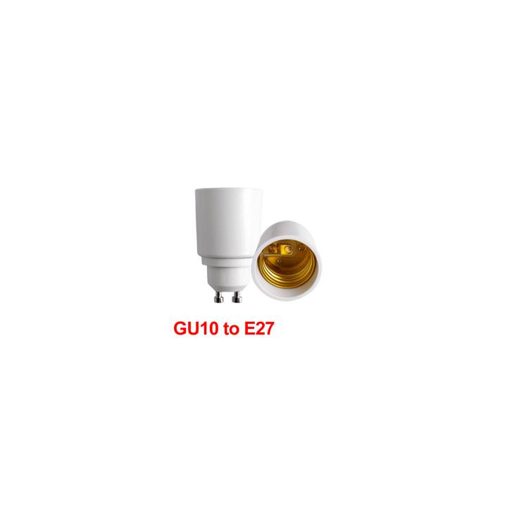 Gu10 to e27 adapter converter base holder socket for led light lamp bulbs 12v 24v 48v 220v lampholder conversion jr internationa