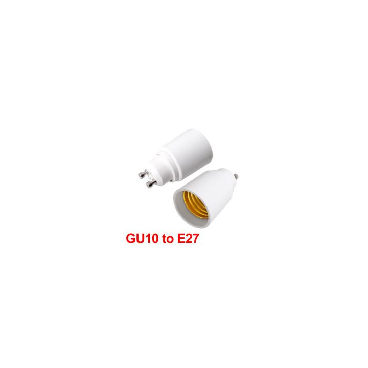 Gu10 to e27 adapter converter base holder socket for led light lamp bulbs 12v 24v 48v 220v lampholder conversion jr internationa