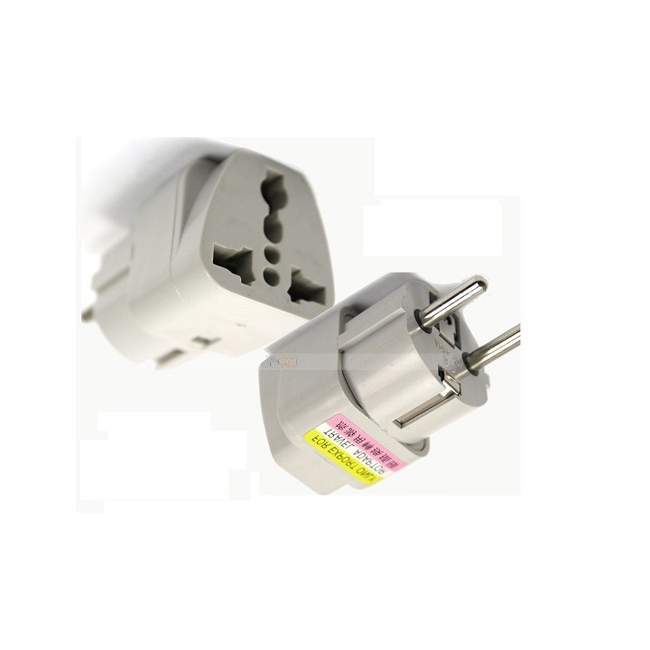 Travel adapter electric european plug to english plug adapter 1a 250vac adapter electric adapter electric brennenstuhl - 1