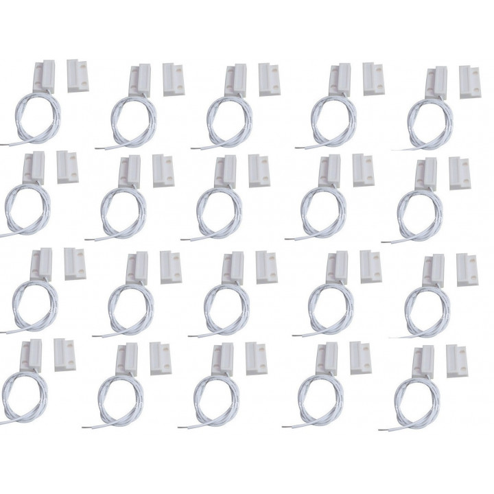 20 Kontakt nf vorstehende 23mm weiß magnetkontakt öffnet 114ms-sensor für alarm jr international - 2