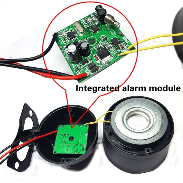 Sirène d'alarme de voiture 2 télécommandes détection de choc de vibration réglable M810-8115 Protection de sécurité antivol