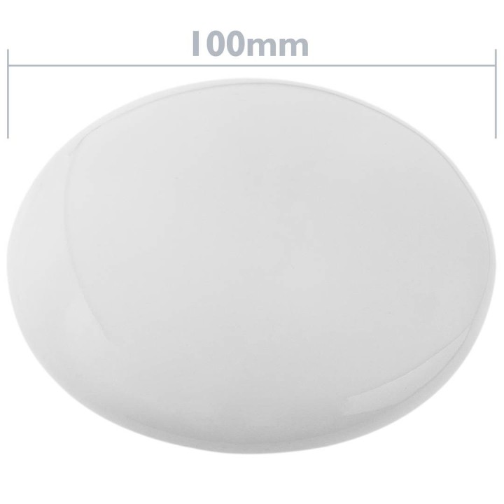Trama Riflettore stradale rotondo in ceramica 10cm bianco Segnale stradale riflettente stradale. per incollare SE120