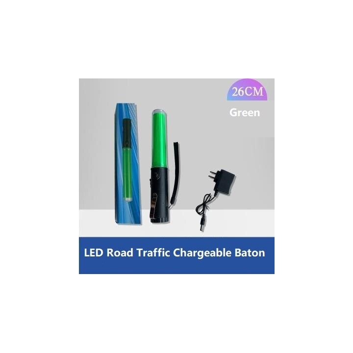 Baton lumineux led rouge + batterie rechargeable + chargeur 220v 5v support magnetique