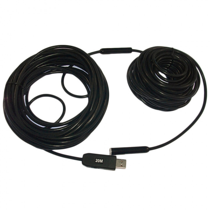 25m usb video cámara de inspección endoscopio tubo de color del tubo de desbloqueo llevó impermeable ip66 jr international - 2