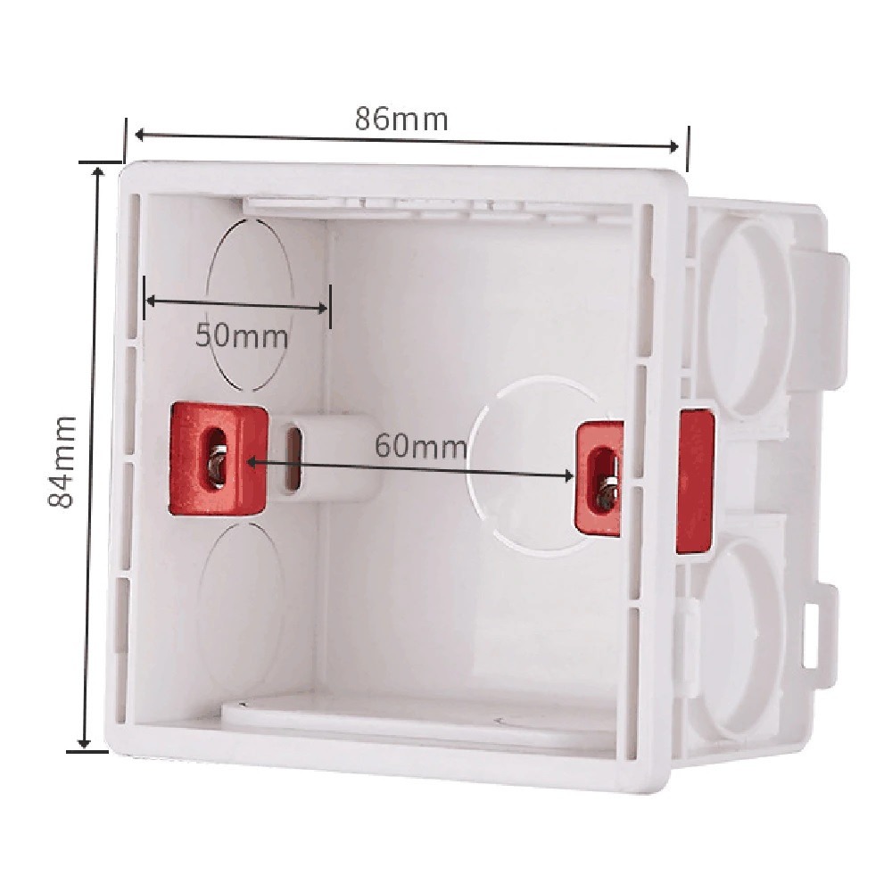 boite coffret montage mural encastree Cassette saillie pour interrupteur prise électrique 86X86 PVC