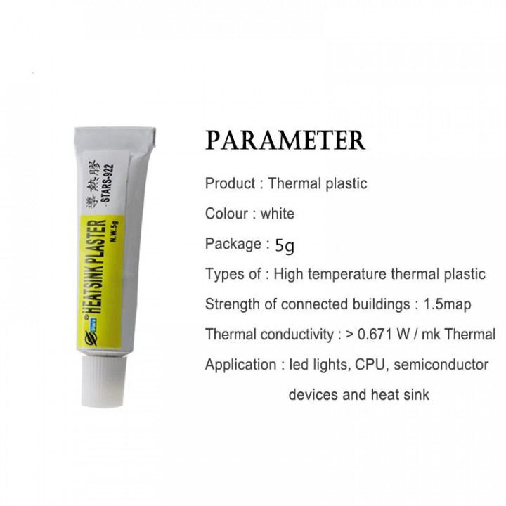 5g Thermal Conductive Heatsink Viscous Adhesive Glue Compound Glue CPU LED IC Heatsink Plaster