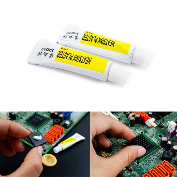 5g Disipador térmico conductivo térmico Pegamento adhesivo viscoso Pegamento compuesto CPU LED IC Disipador de calor Yeso