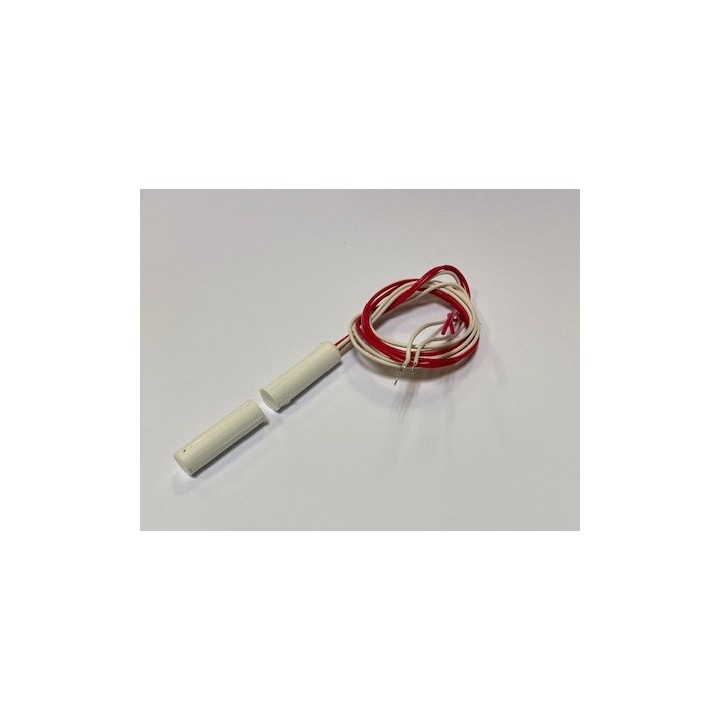 Contatto magnetico 9mm bianco da incastro per sistema d'allarme elettronico jr international - 3