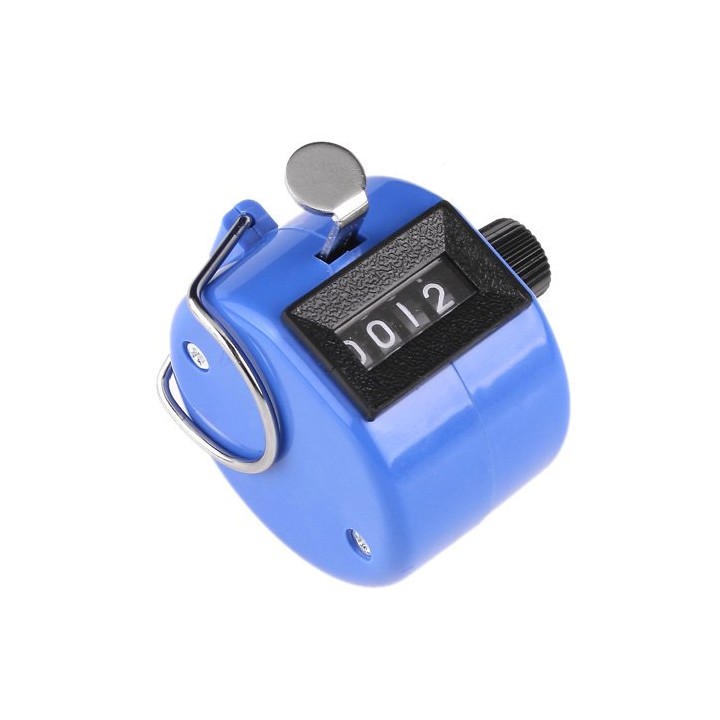 Contatore manuale blu di 4 cifre conteggio punti di punteggio ha meccaniche di merci mano persone jr international - 2