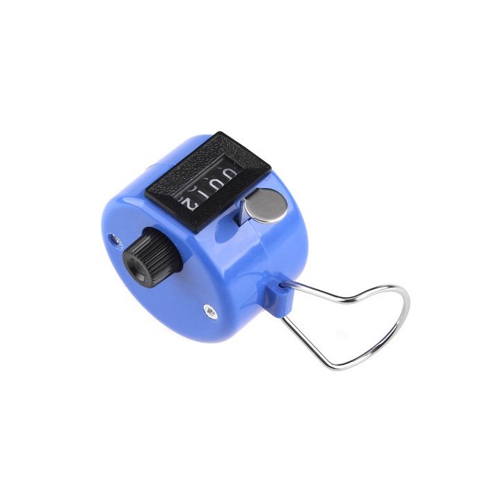 Contatore manuale blu di 4 cifre conteggio punti di punteggio ha meccaniche di merci mano persone jr international - 5