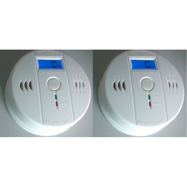 2 Autonome sensor kohlenmonoxid-detektor 9v co en50291 typ b geruchloses gas erkennung alarm summer jr international - 1