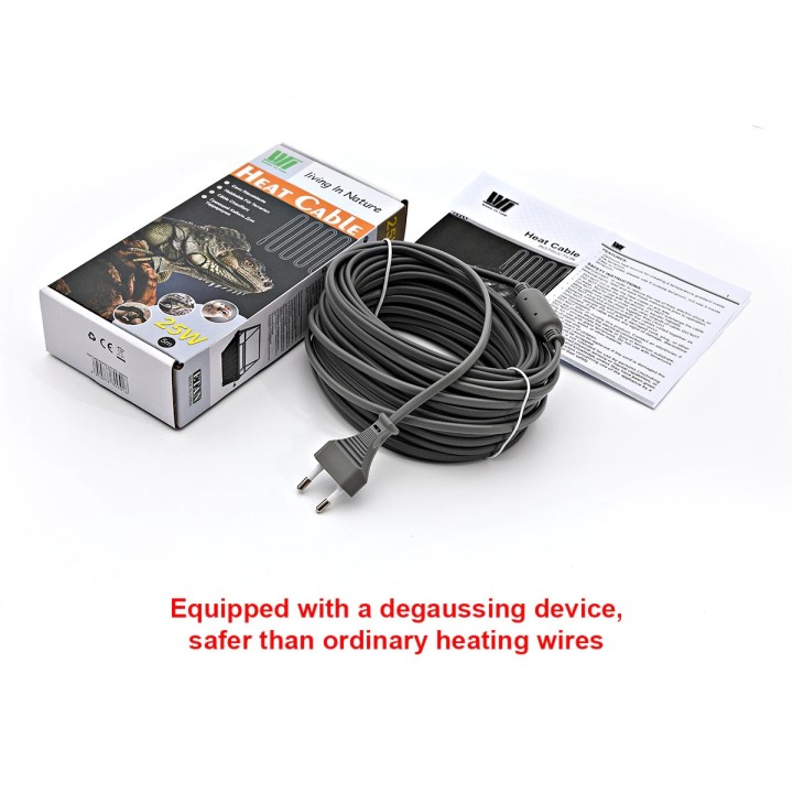Cable calefactor anticongelante autorregulable 7m 50W tubo manguera de agua reptil perro gato anticongelante eléctrico