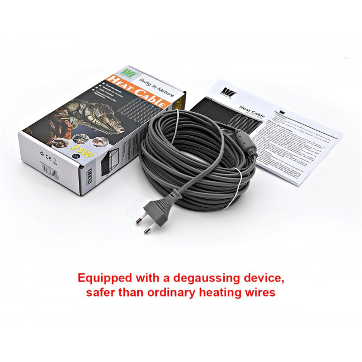 Cable calefactor anticongelante autorregulable 7m 50W tubo manguera de agua reptil perro gato anticongelante eléctrico