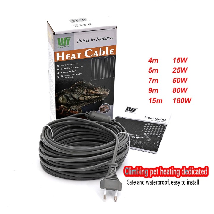 Cable chauffant autoregule antigel 7m 50W canalisation tuyau eau reptile chien chat anti gel electrique