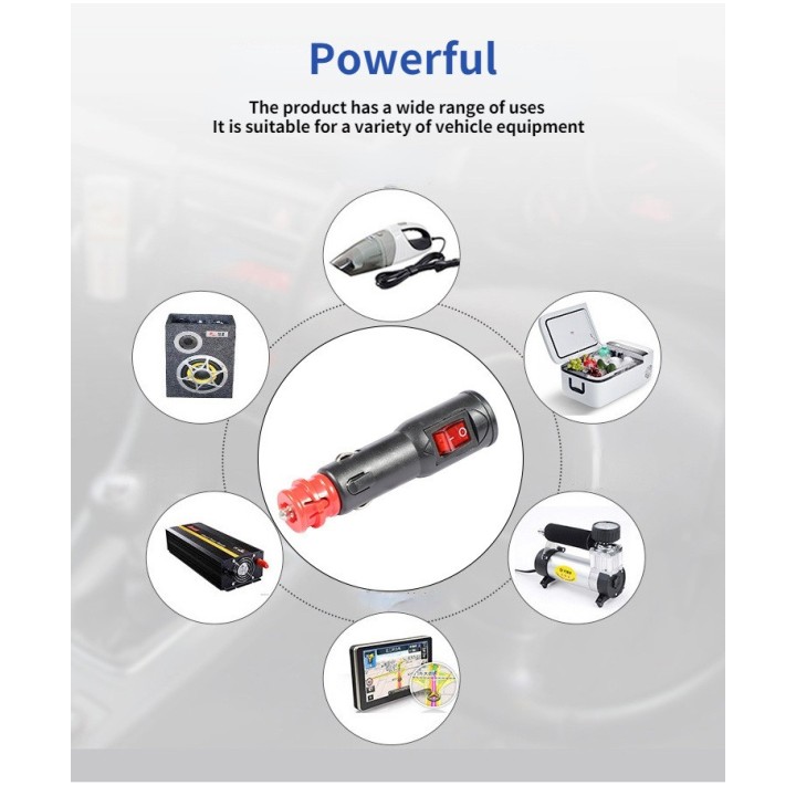 Enchufe de mechero de coche de 12v 24V con interruptor europeo y americano compatible hella