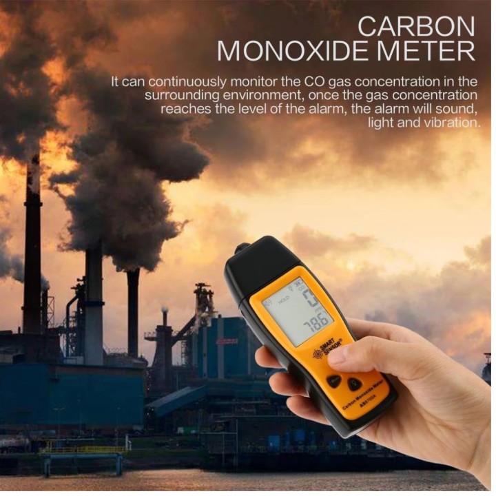 AS8700A Kohlenmonoxid-Messgerät CO-Gas-Lecksucher Analysator Monitor Tester 1000ppm