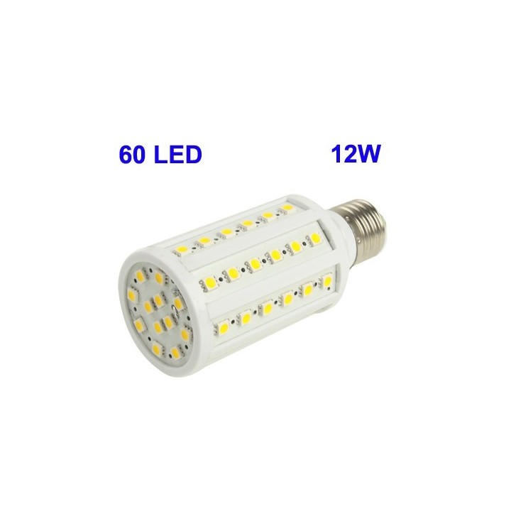 E27 220v 60 leds 5050 smd 12w led corn bulb lamp cold white jr international - 1
