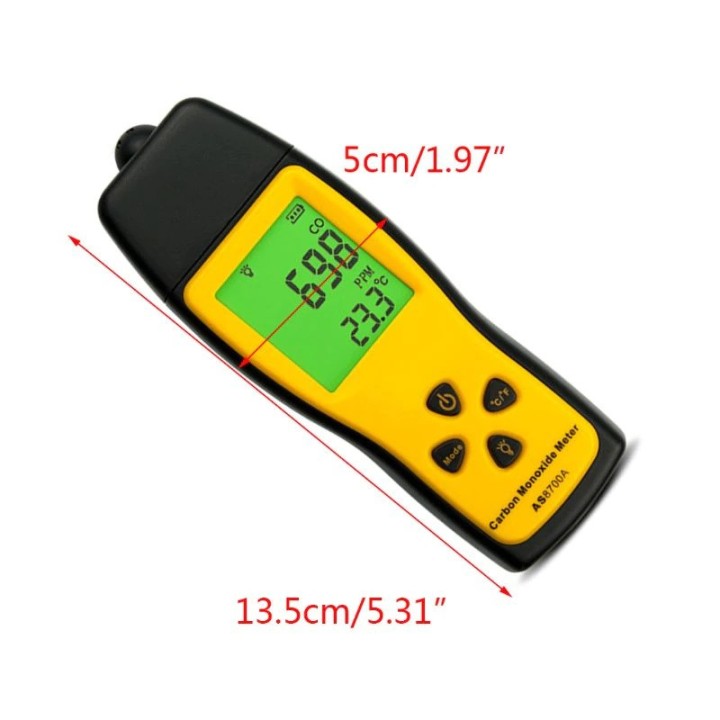 AS8700A Misuratore di monossido di carbonio CO Rilevatore di perdite di gas Analizzatore Monitor Tester 1000 ppm