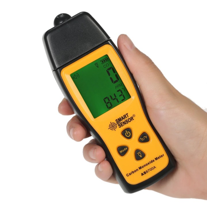 AS8700A Medidor de monóxido de carbono CO Detector de fugas de gas Analizador Monitor Tester 1000ppm