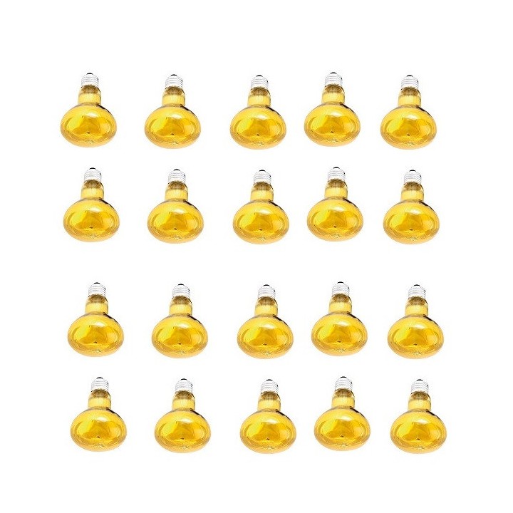20 X Spot colore discoteca r80 220v 60w giallo lampadina lampada del proiettore lamp60o2 illuminazione osram - 1