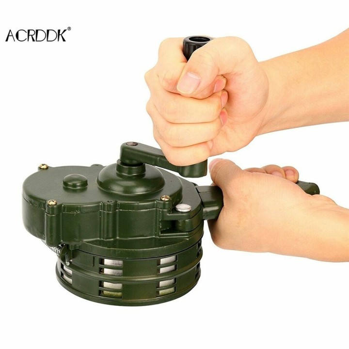 110dB Hand Crank Manual Operated Portable Air Raid Alarm/Siren