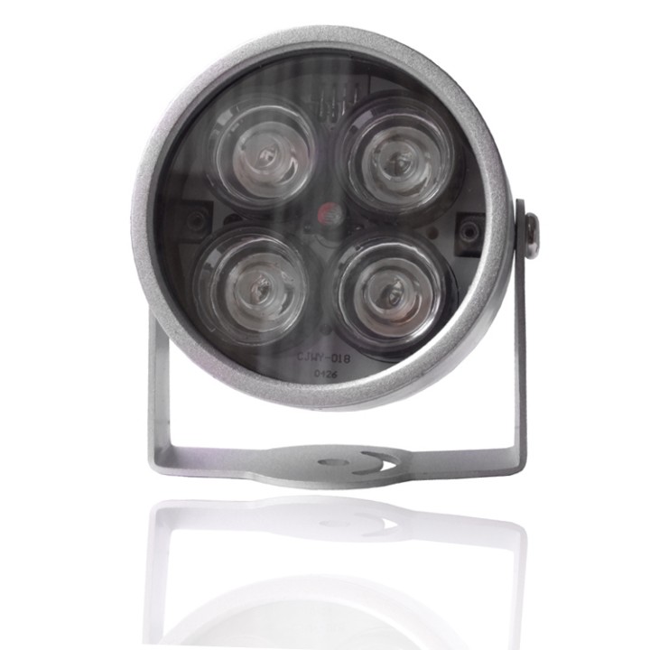Projector infrared waterproof 4 leds night vision camera for night surveillance jr international - 1