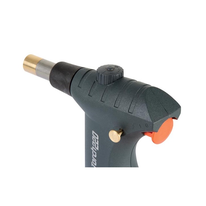 Professional gas torch powerful flame adjustable childproof piezo gasmtpro velleman - 2