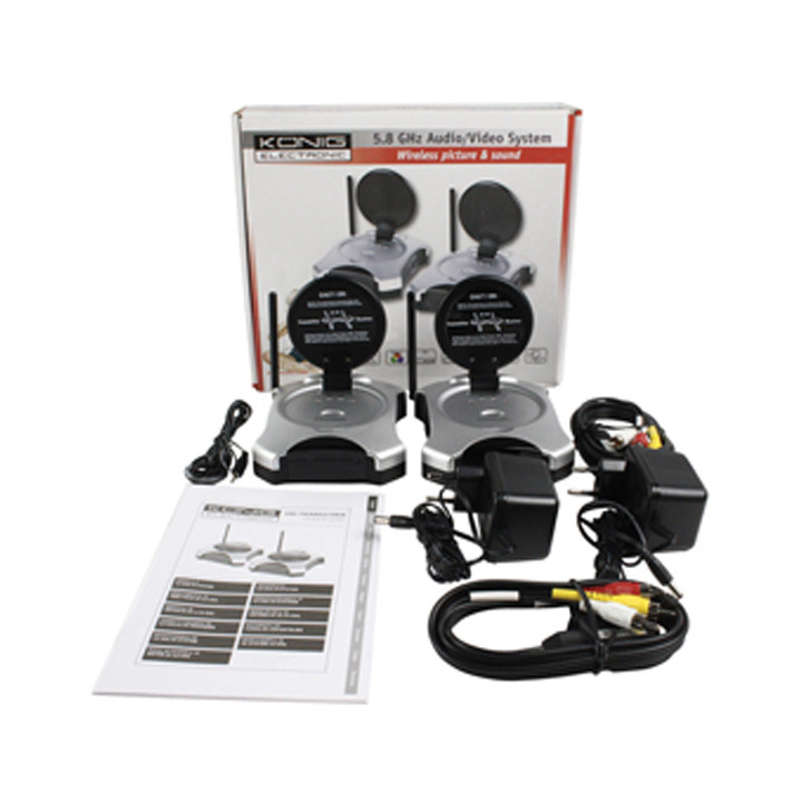 Audio-video-sender 5.8ghz wireless-video-sender sender 100m vid trans510kn konig - 3