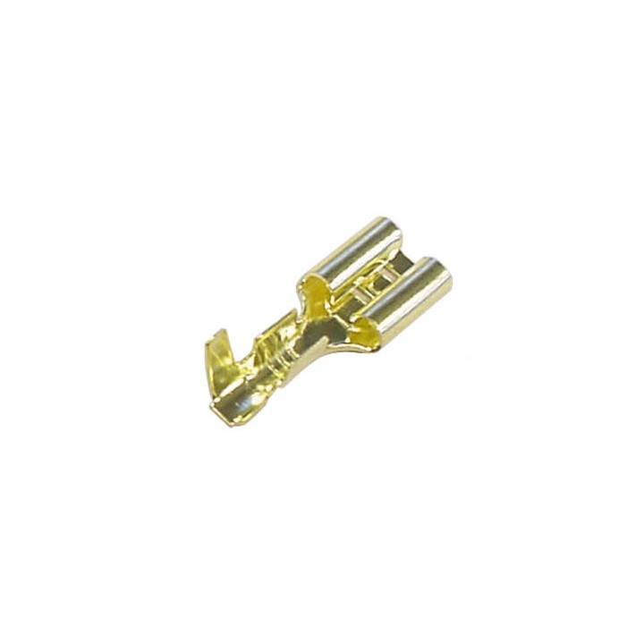 100 terminal hembra faston enchufable bronce 6.3 x 0.8mm ffg/100 velleman - 1