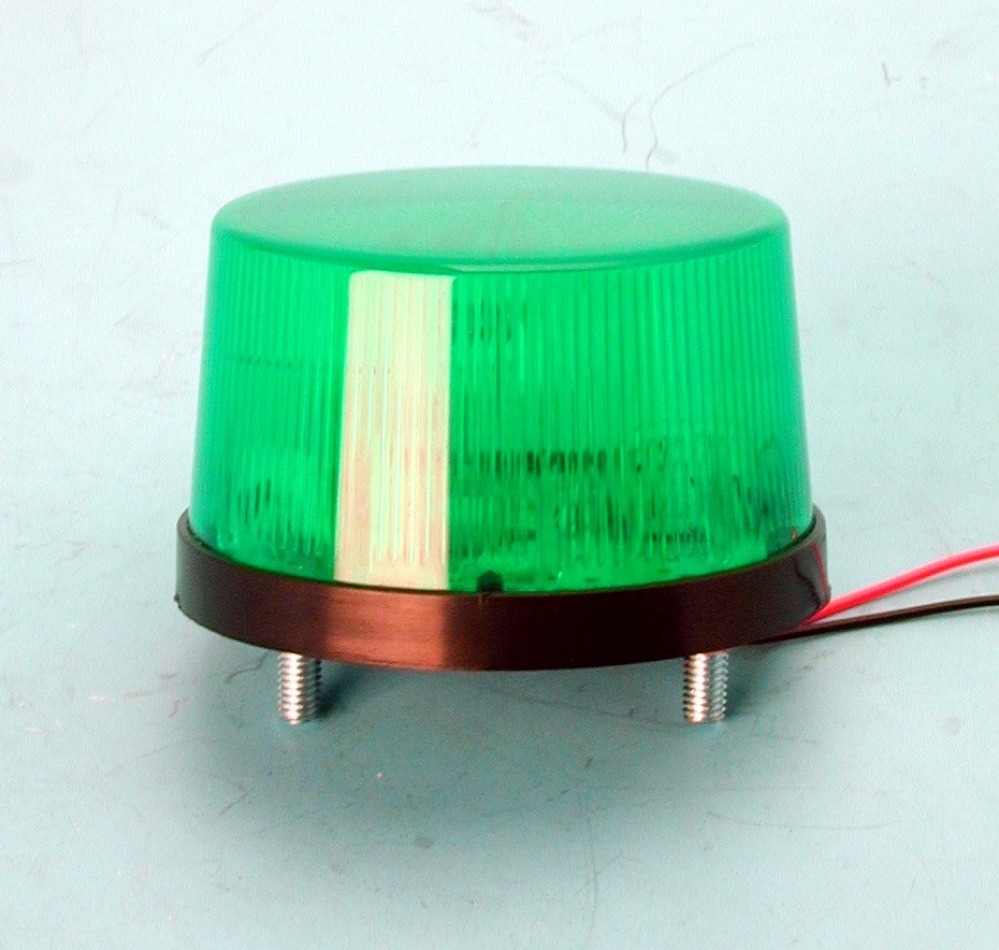 Gyrophare vert clignotant feu de signalisation LED lampe flash stroboscopique 24v SL-79 girophare
