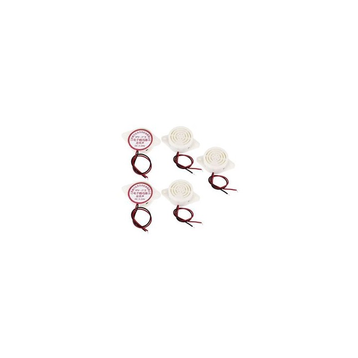 5 x 95DB Alarm High-decibel 3-24V 12V Electronic Buzzer Continuous Beep for Arduino SFM-27 jr international - 1
