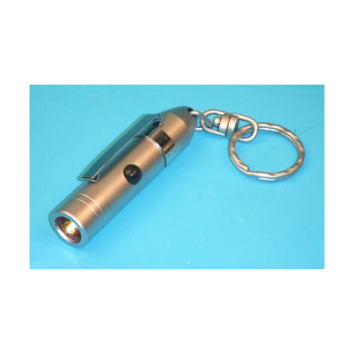 Mini illuminazione elettrica torcia lampada tascabile in miniatura di un led bianco jr  international - 1