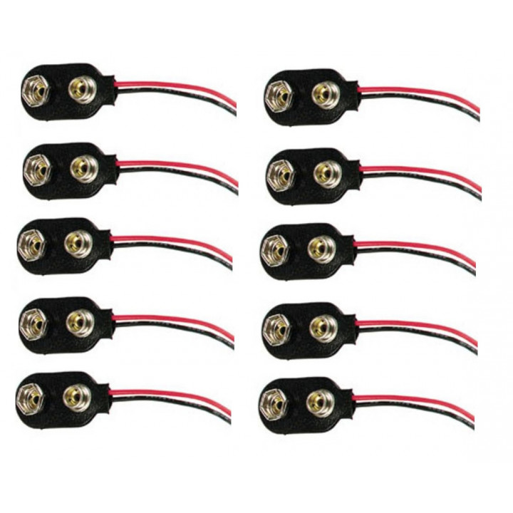 10 Conttatto a pressione per una pila 9v(tipo 'i') velleman - 2