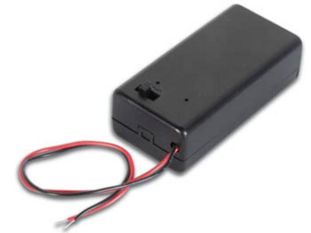 Portapilas para 1 pila o bateria 1 x 9v 6f22 6lr6 acopladores pila o bateria 9v 6f22 velleman - 1