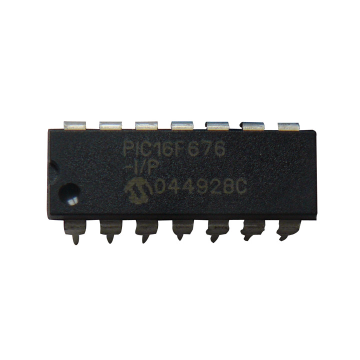 Microchip pic16f676-i/p  ic 8bit flash mcu 16f676 dip14 microchip - 1