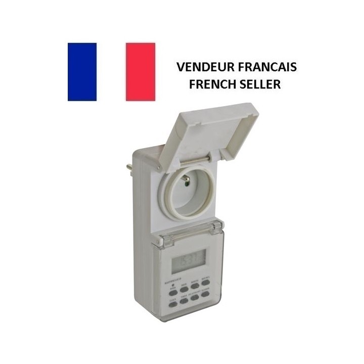 Weekly timer e305wo impermeable ip44 220v 230v eléctrica temporizador de programación del temporizador jr  international - 1
