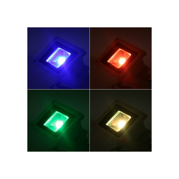 Proiettore led smd 10w  90w rgb rosso verde giallo blu 110v 220v esterno ip65 a distanza jr international - 4