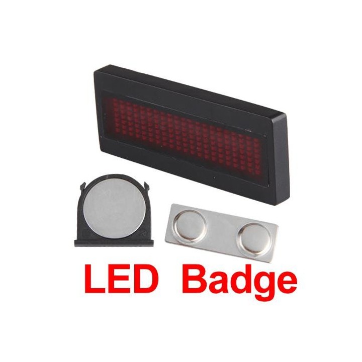 Badge rote led programmierbare 5 zeichen 29 x 7 punktmatrix-display 5-stellige visitenkarte b729tsr jr international - 6