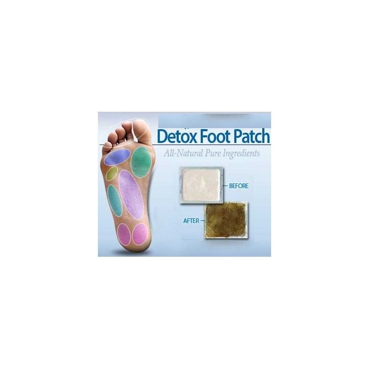 Del pie del detox patch eliminación de toxinas mientras duerme mucho 10pcs de extractos naturales jr international - 5