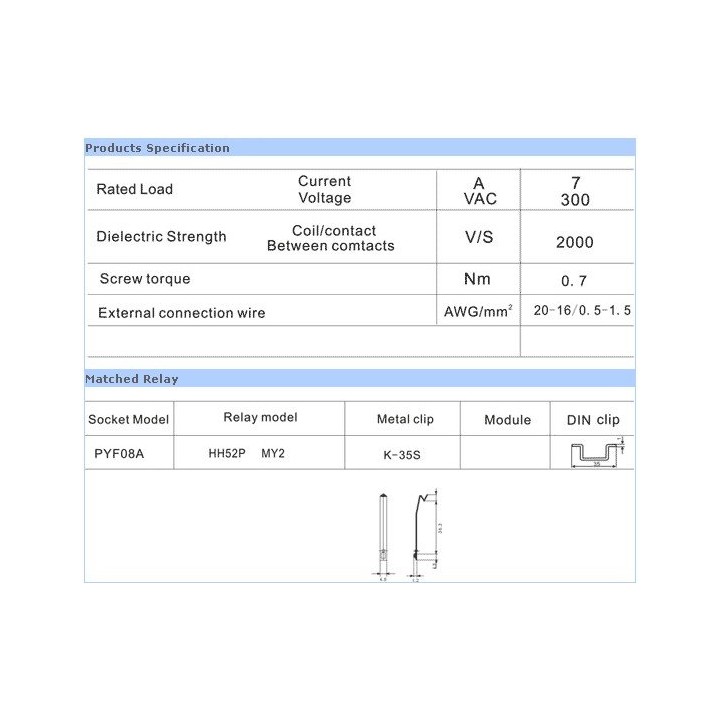 Omron relais unterstützung pyf08a 8 pin für my-2 my2nj hh52p h3y-2, st6p omron - 1