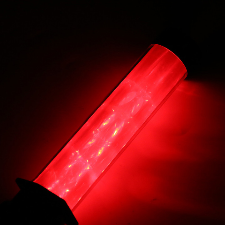5 Leuchtstab 26cm Taschenlampe LED-Beleuchtung Rotlicht Flughafen Straßenverkehr eclats antivols - 1