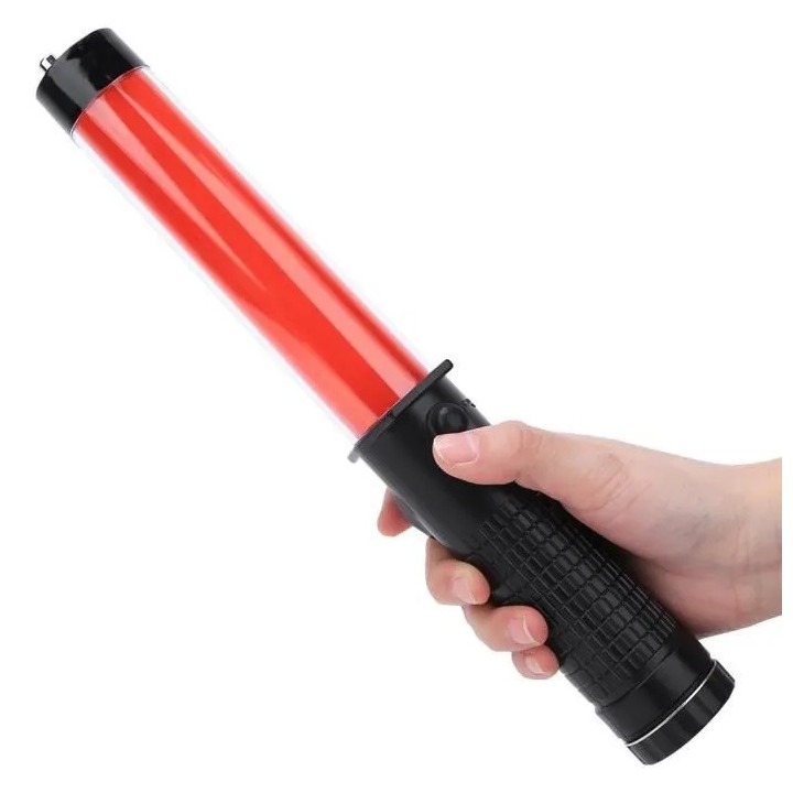 5 Bastone luminoso da 26 cm torcia a LED che illumina il traffico stradale dell'aeroporto a luce rossa eclats antivols - 19