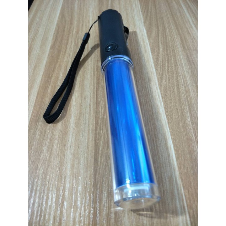 Baton lumineux 26cm torche Eclairage led lumiere bleu circulation route aeroport eclats antivols - 3